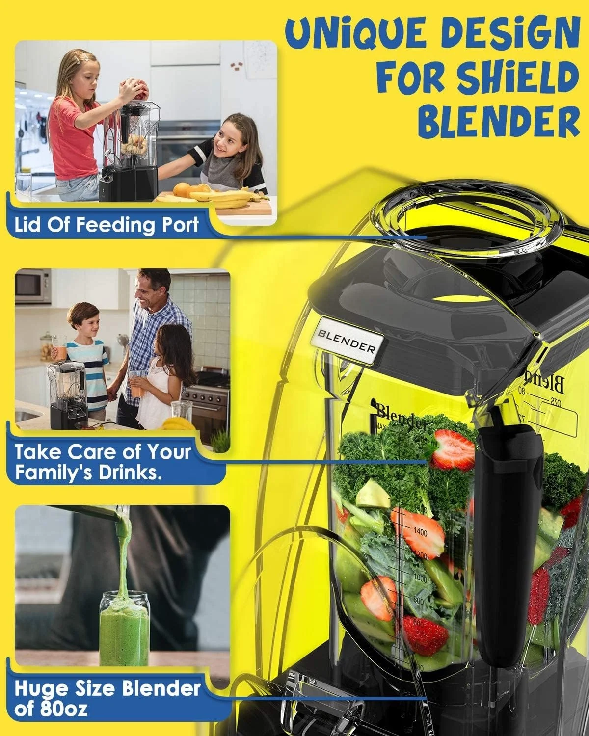 The latest blender in stock with touch screen display precise and intelligent control of the juicer