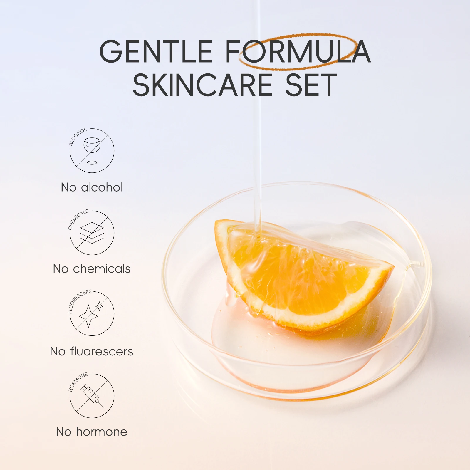 Moisturizing Reduce Fine lines Brighten skin tone  Face Care 6Pcs LAIKOU Vitamin C Skin Care Set