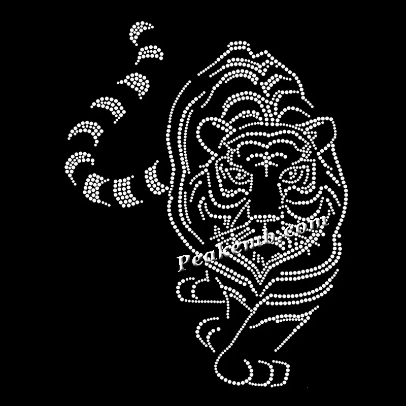 Transfer Motif Custom bling spangle heat transfer hotfix rhinestone Logo