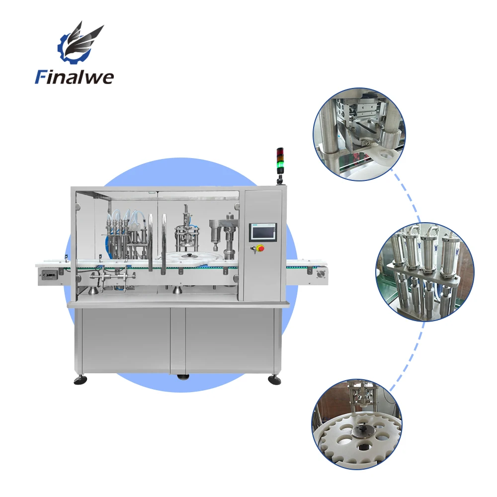 2/4/6/8/10 Heads Automatic Shampoo Body Wash And Dishwashing Liquid Filling Machine in Stock