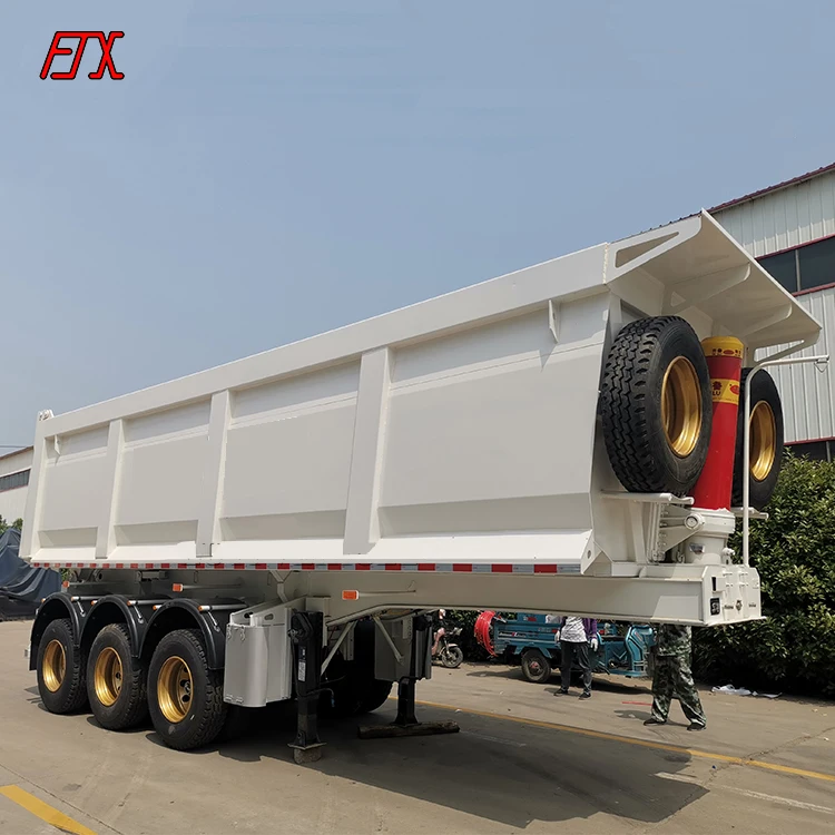 Dump semi-trailer 40t 50t truck 3-axle U-shaped dump semi-trailer