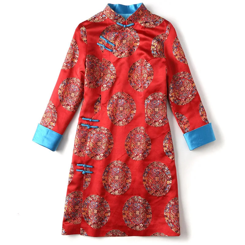 Традиционное китайское платье qipao для матери невесты вечернее свадебное по индивидуальному