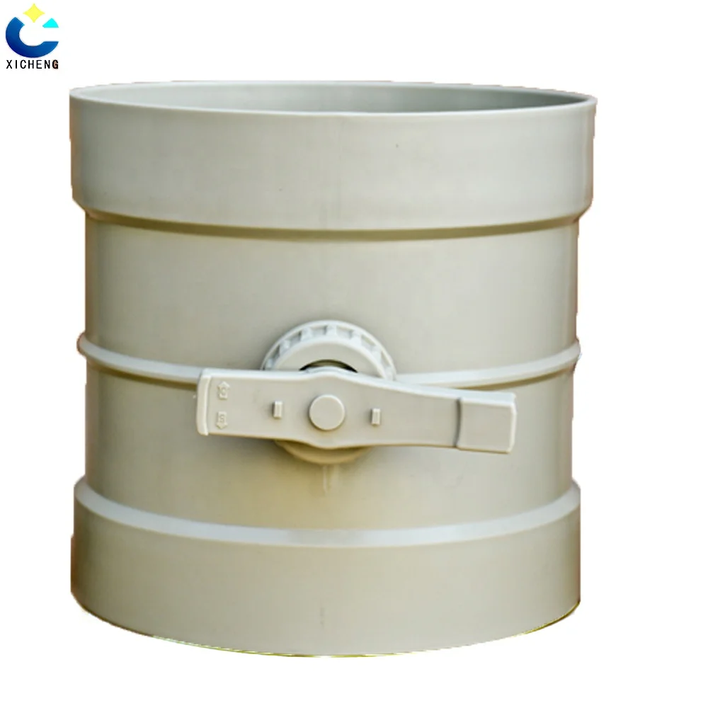  PP Manual Air Check Valve Pneumatic Flow Control regulator Actuated Hand Operated Plastic Duct