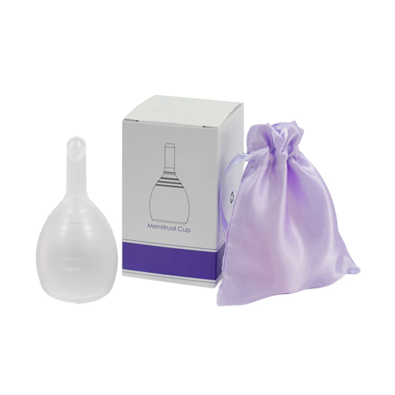 Customasable Feminine Copa Menstrual 2 Piece M Size Premium 100% Medical Grade Silicone Peesafe Valved Cup for