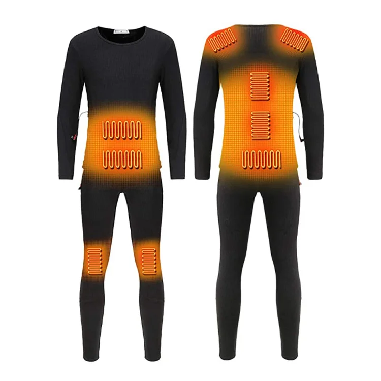 
Battery Powered Long Thermal Heated Underwear Set For Men And Women 