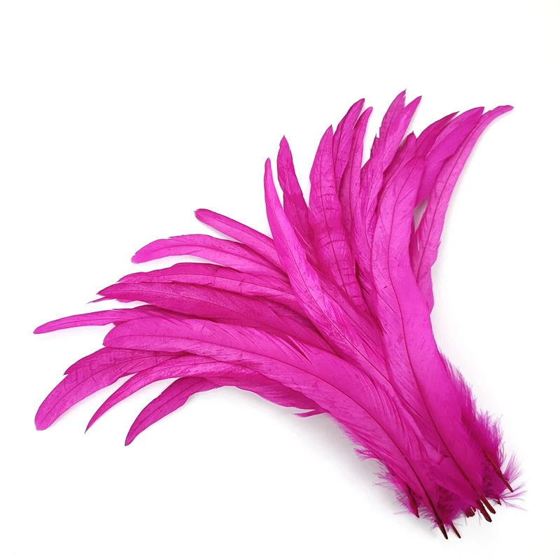 High Quality 9 Color 12-14 inch Turkey Quill Feathers Dyed Long Feathers Rooster Feathers For Sale
