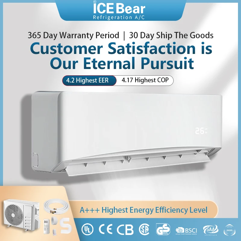 9000BTU Inverter Cooling Only Single Room Airconditioner Wall Split Air Conditioner 2Hp Multi Zone Unit Od Air Conditioner