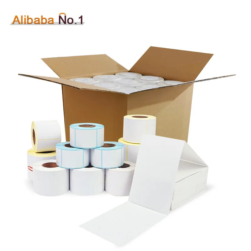 4 x 6 for shipping with waterproof adhesive barcode sticker in fanfold jumbo rolls suitable for direct printing thermal label