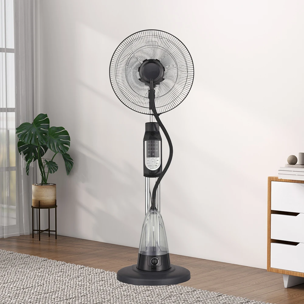 MeiHua Wholesalers Remote Control 16 Inch 2 or 3.5L Water Capacity Humidifier Air Indoor Standing Cooling Water Stand Mist Fan
