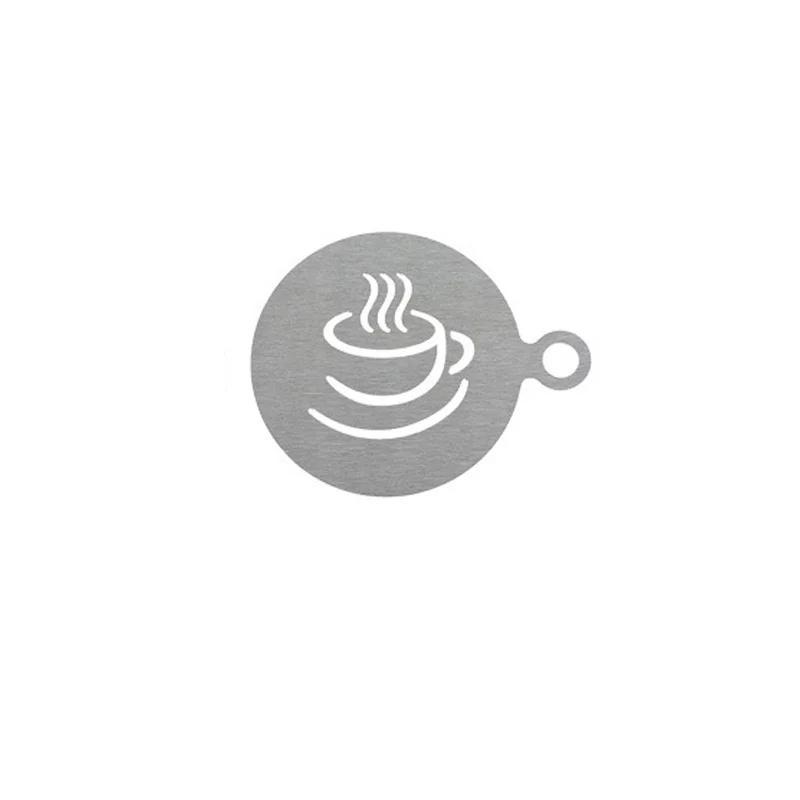 Customized 304 Stainless Steel Coffee Latte Art Decorating Templates