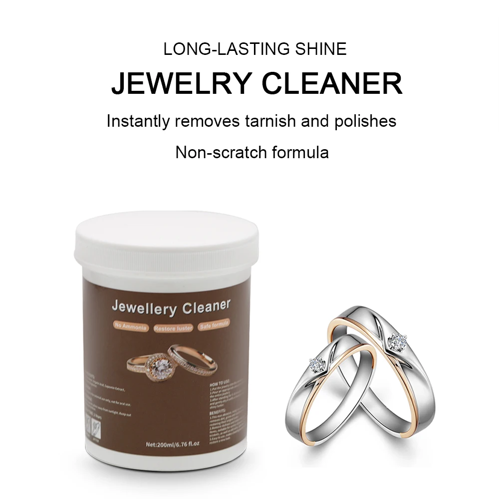 Professional Natural Silver Cleaning Jewelry Cleaners Liquid Eco Friendly Jewelry Polish Cleaning For All Jewelry