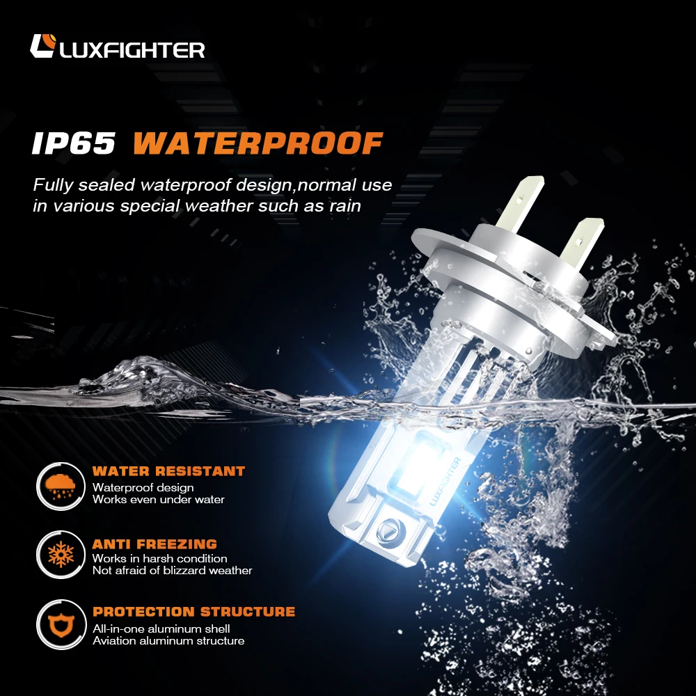 LUXFIGHTER High Low beam Super Bright Truck Led Light 30W H1 H3 H4 H7 Led 3000Lm H11 H4 H7 Car Led Headlight