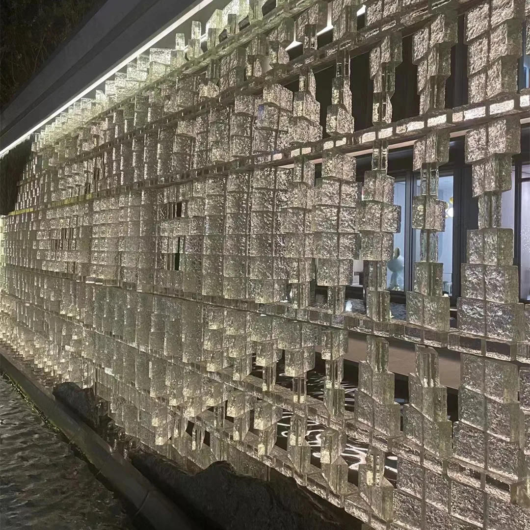 Glass block solid glass brick transparent high quality building decoration