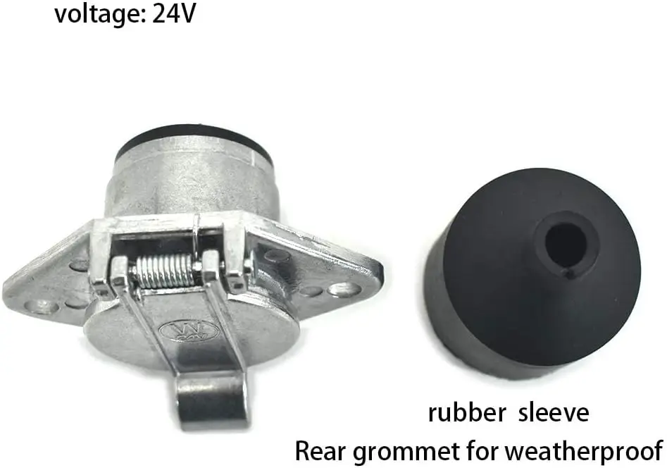 European Standard 7 Core S Type Aluminum Trailer Socket 24v Trailer Connector Trailer Connector Plug