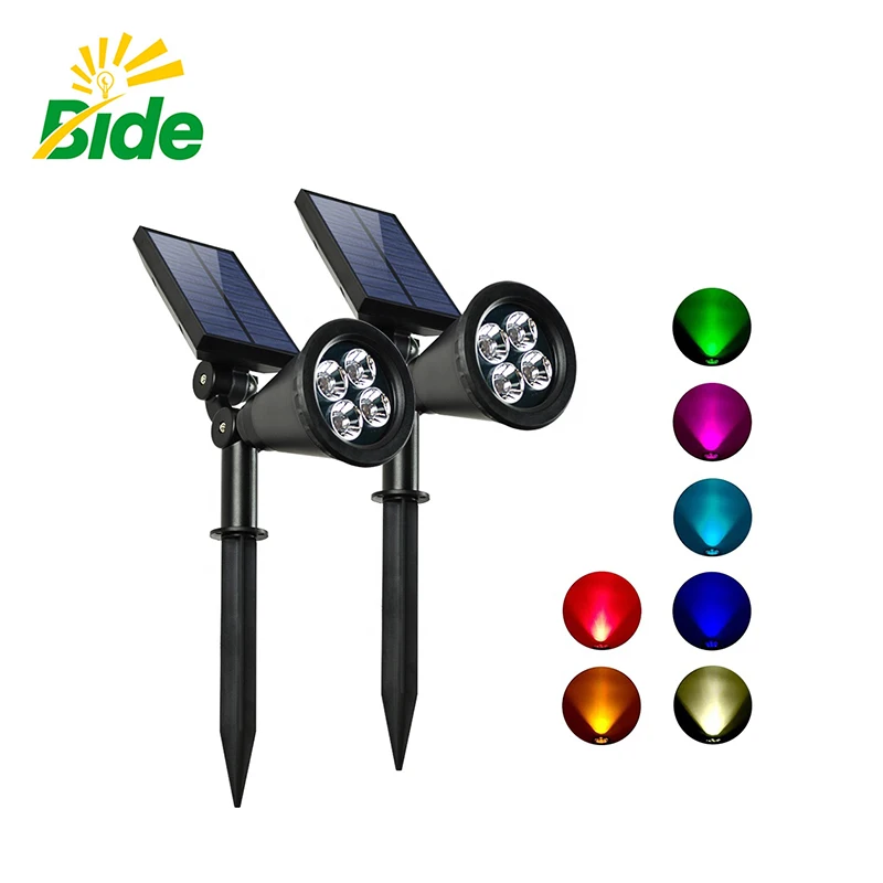 
High Quality Outdoor Solar Power Led Landscape Light Adjustable Spotlight Flood Light for Lawn 