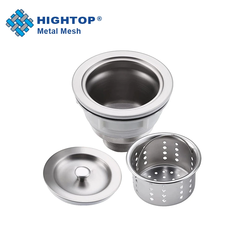 Wholesale Contemporary Kitchen Bathroom Stainless Steel 304 Perforated Sink Net Waste Strainer Basket And Stopper