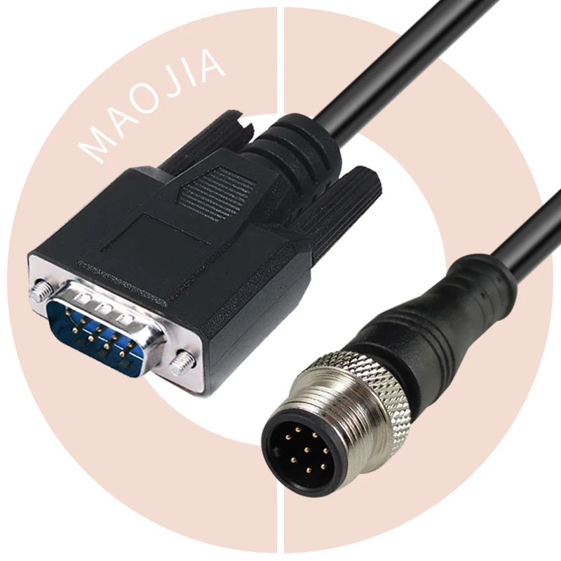 M12 a-db9 Кабель «Мама-папа», серийный индивидуальный жгут проводов от db9 до m12 кабель