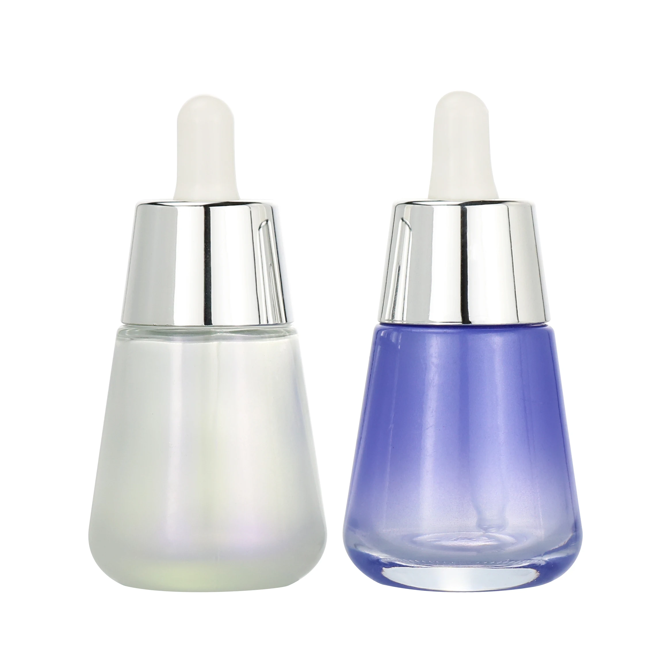 15ml/30ml/60ml end surface eyedropper  glass bottle with free samples cosmetic slanted shoulder anointing oil glass bottle 1oz