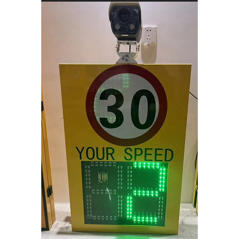 New Design Aluminum Radar Speed Detector Sign Board Laser Solar Limit for Roadway Camera Compatible