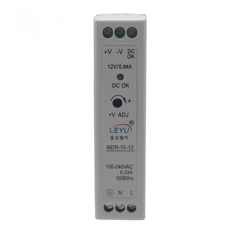 5V/12V/24V DC Single Output Industrial DIN Rail Switching Power Supply for Electronics