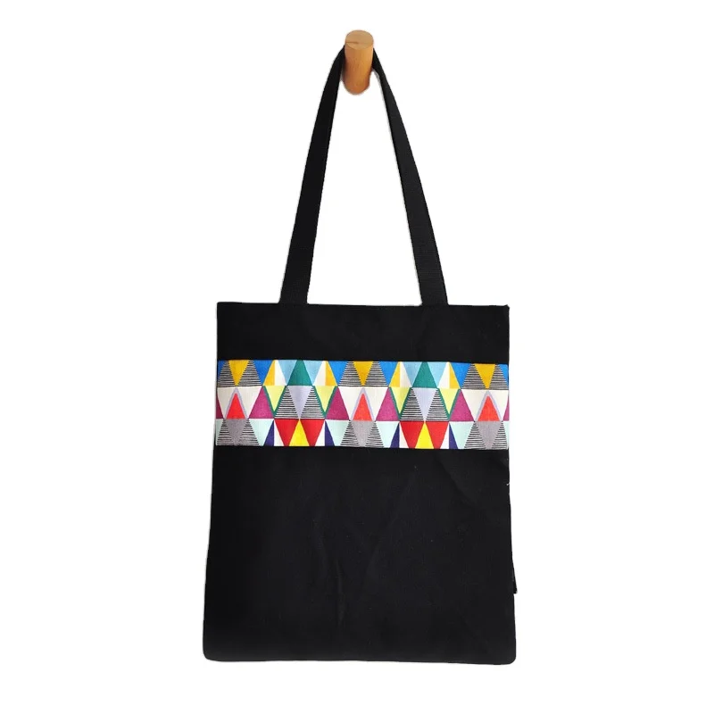 Wholesale Custom Recyclable Material  Cotton Shopping Bag Eco-Friendly Canvas Tote Bag for Women