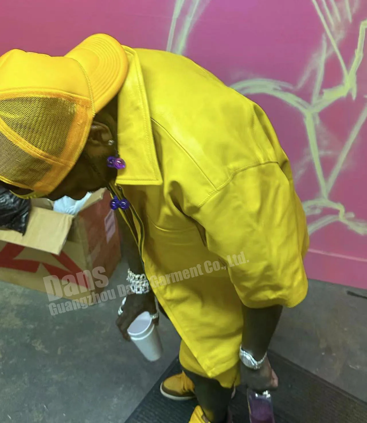 Summer Custom Faux Leather Set Mens Fashion Short Sleeve Pu Zip Up Jacket Coat And Shorts Two Piece Sets For Men