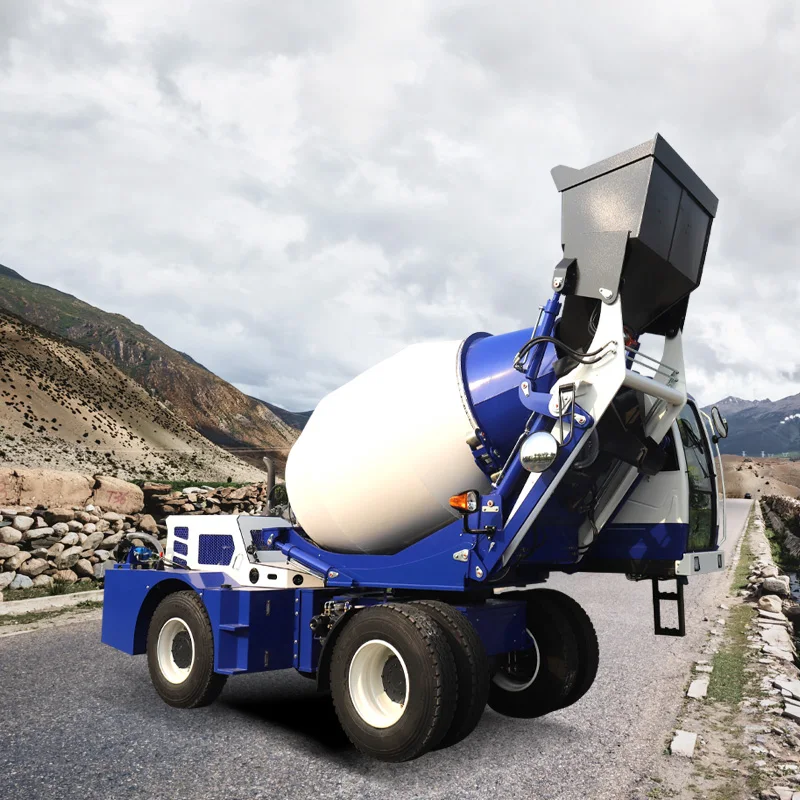 SDXG famous manufacture cheaper best quality concrete mixer automatic self-loading Suitable for engineering construction use