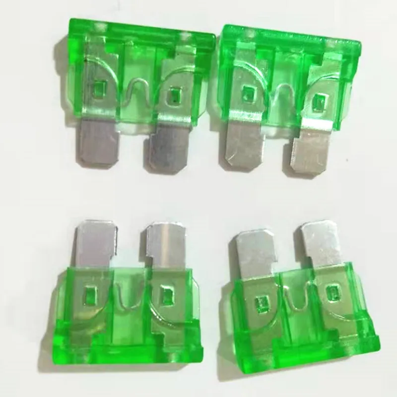 
Factory direct sale fuse Low Voltage 30 Ampere green blade fuse 