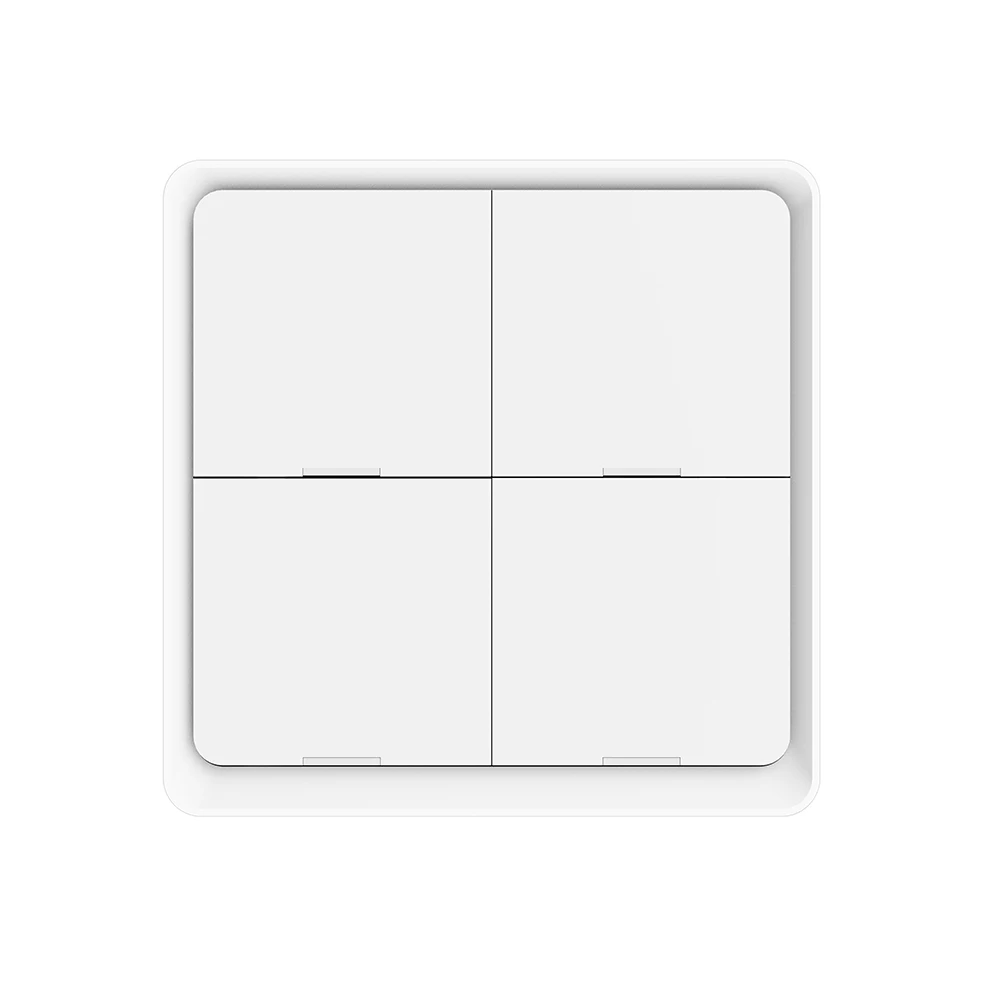 Zigbee 4CH Smart Scene Switch Tuya  APP Remote Control Wireless Light Switch 4 Gang Switch  Scenario Panel