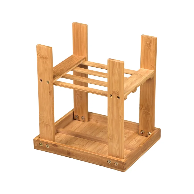 Бамбуковая деревянная скамейка для хранения, сиденье для ног, стул для ванной и душа с полкой