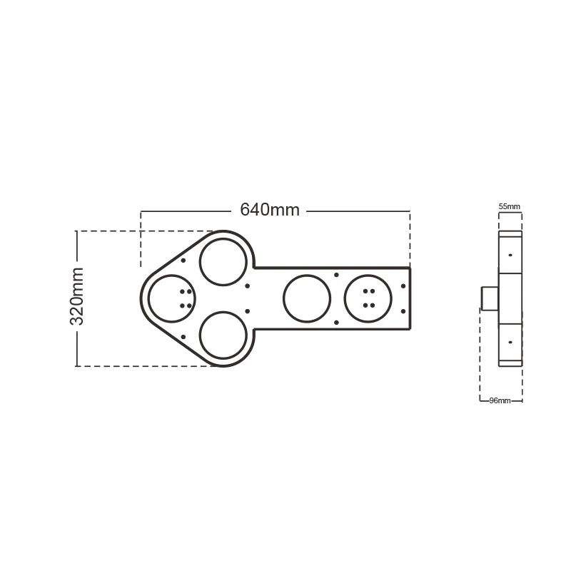 Remote Controller Hazard Warning Light Arrow Guide Light Safety Traffic Vehicle Arrow Led Flashing Light