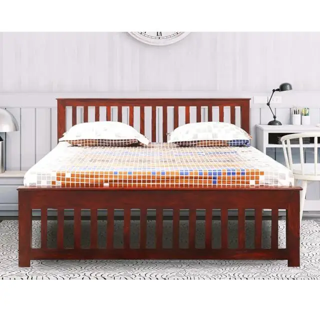 Sheesham Wood Flint King Size Double Bed for Bedroom Home Bedroom Wooden Bed Manufacturer Home Wholesale Furniture