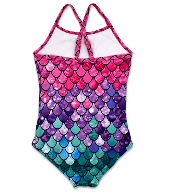 2022 kids swimwear kids bikini for little girls milk silk customized sequin swimsuit kids