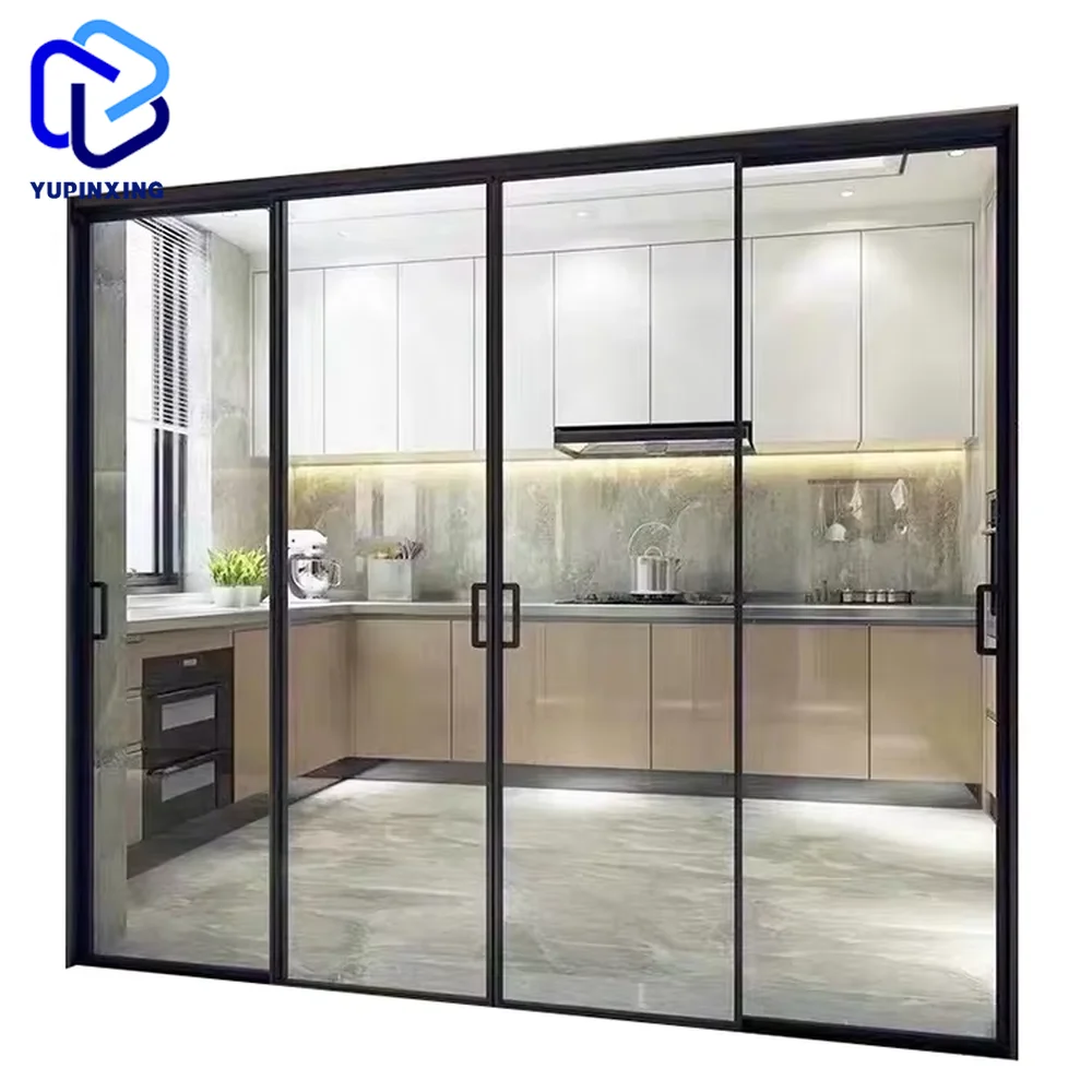 Wall prices terrace flush system double glazed modern interior main entrance outdoor waterproof patio sliding glass door sliders