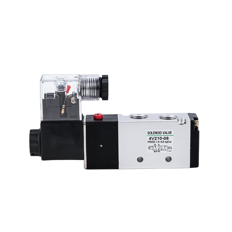 Airtacs Type 4V210-08 Solenoid Valve Air Pilot Valve Pneumatic Actuator 5/2 Way DC24V Hot Sales Air Control Valve