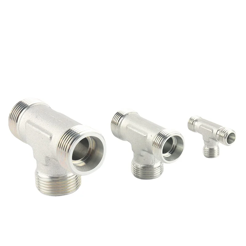 Innovative design Galvanized Nickel Pipe Fitting Tee Quick Swivels Hydraulic Joint Tube-Casting Technics