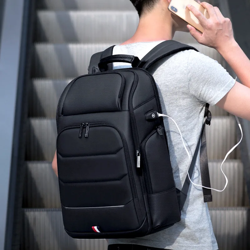 wholesale multifunctional waterproof Business Large Capacity 15.6 laptop bag backpack with usb charger port