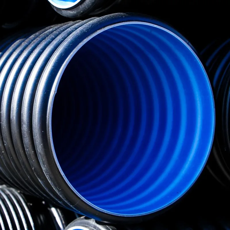 HDPE Двухстенная гофрированная труба dn 300 мм 400 SN4 SN8 перфорированная пластиковая плоская дренажная труба/hdpe трубы