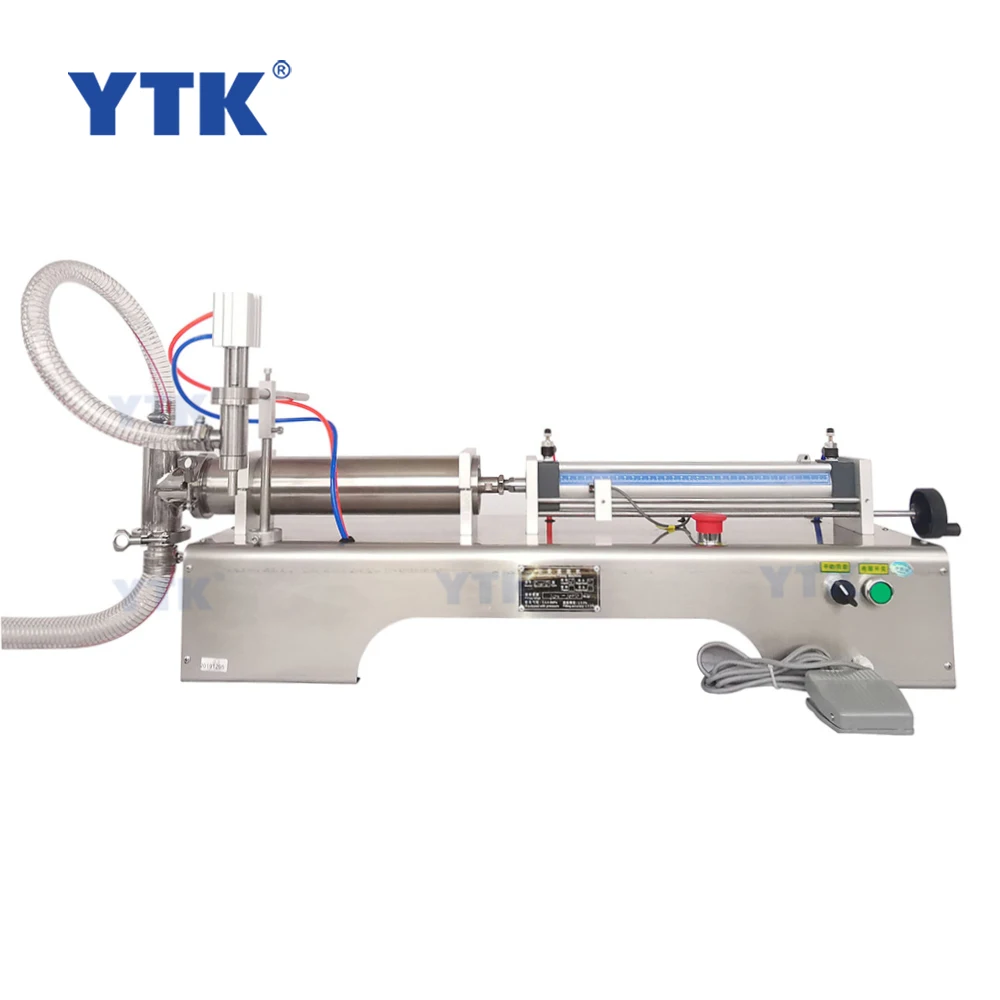 YASON YTK-G1WG10-100ml Table Top Hand Sanitizer Small Scale Water Plastic  Oil Bottling Machine Pet Bottle Drum Filling Machine