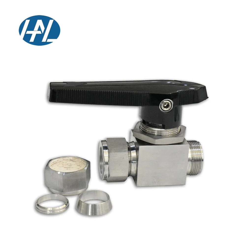 Hastelloy C276 instrumentation ball valve with double ferrule