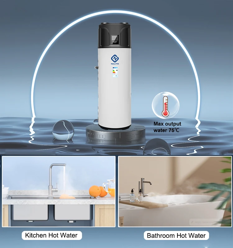 All in one air water heating pump solar water heater heat pump Warmepumpen heizung 5kw