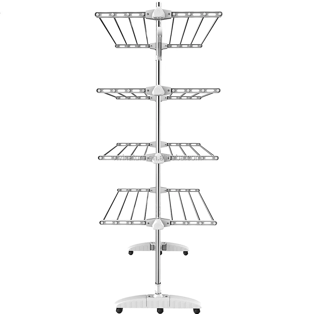 Foldable Multi Layer Cloth Rack Heavy Duty Laundry Dryer