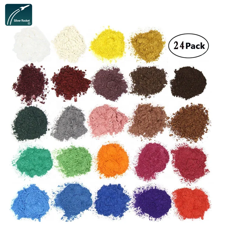 Magic Coloring Mica Pearl Pigment, blue, green, red, pink purple, black Color Pearlescent Pigment