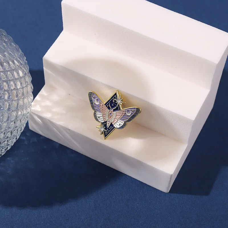 Wholesale Enamel Animal Insect Butterfly Brooch Pin Custom Your Design Pin Badge