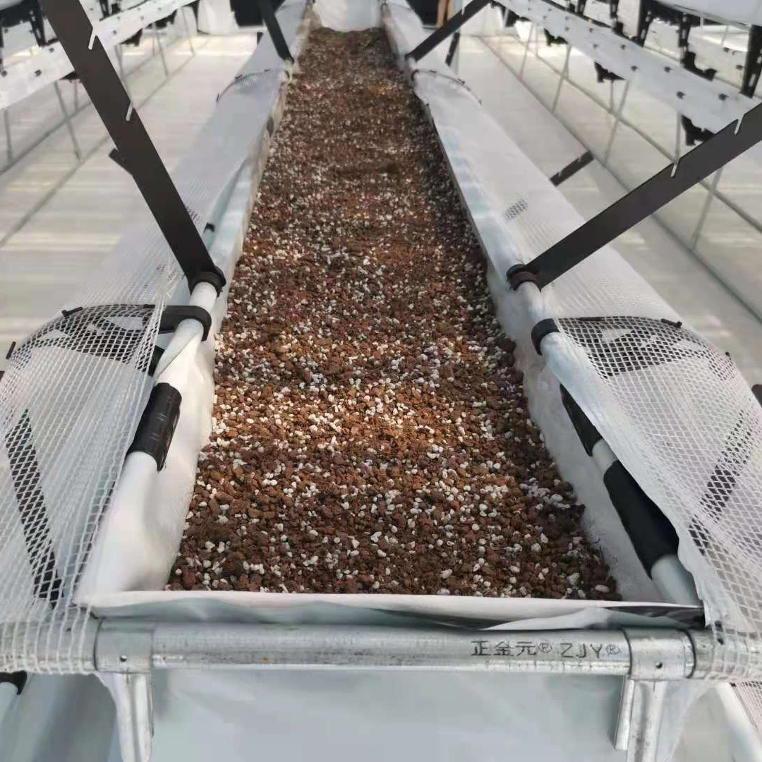 The Cheapest Greenhouse Vertical PVC Square Pipe Hydroponic Strawberry Greenhouse Growing Shelf Systems Channel Gutter