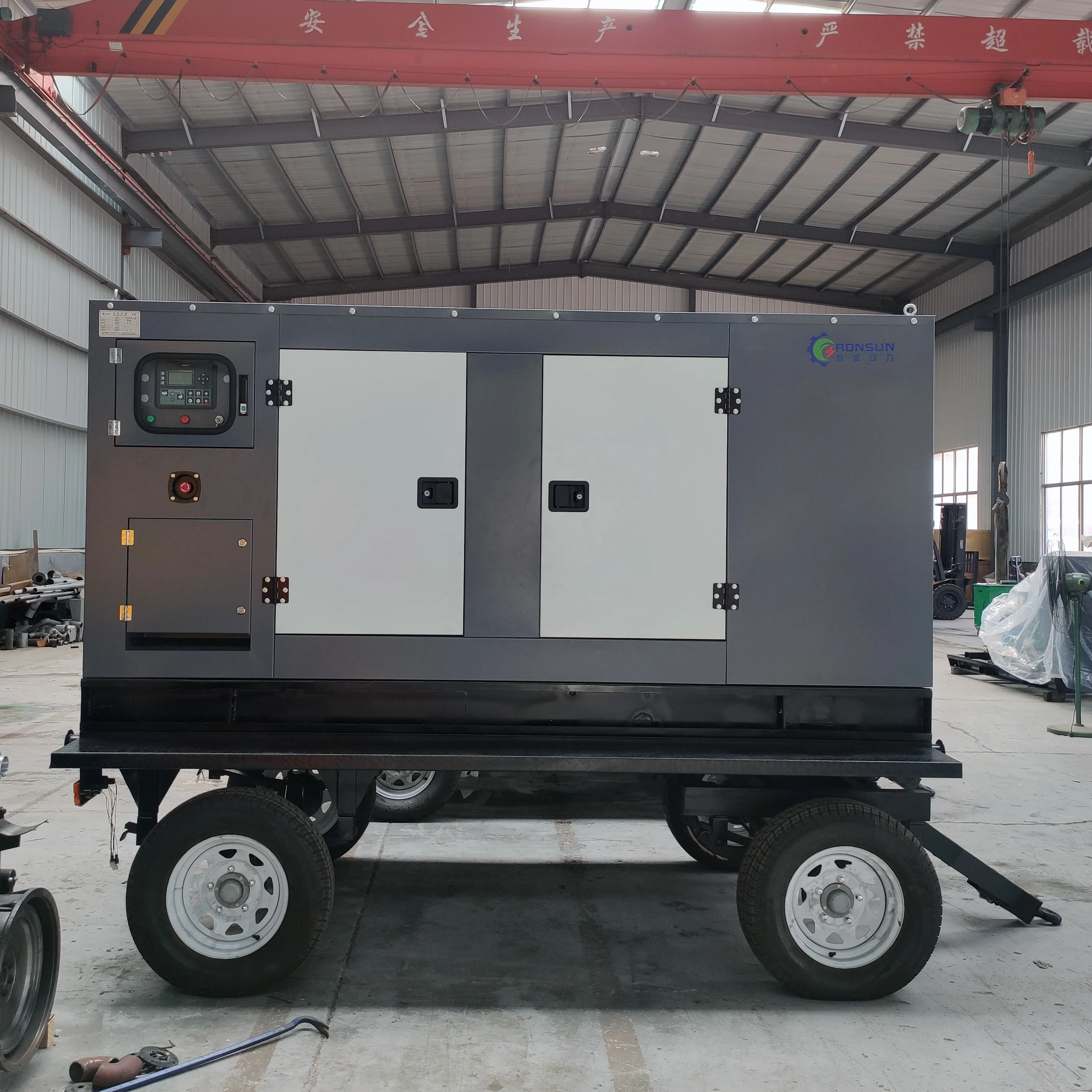 Trailer diesel generator set top fashion 100kw/125kva, silent type, with Cummins engine