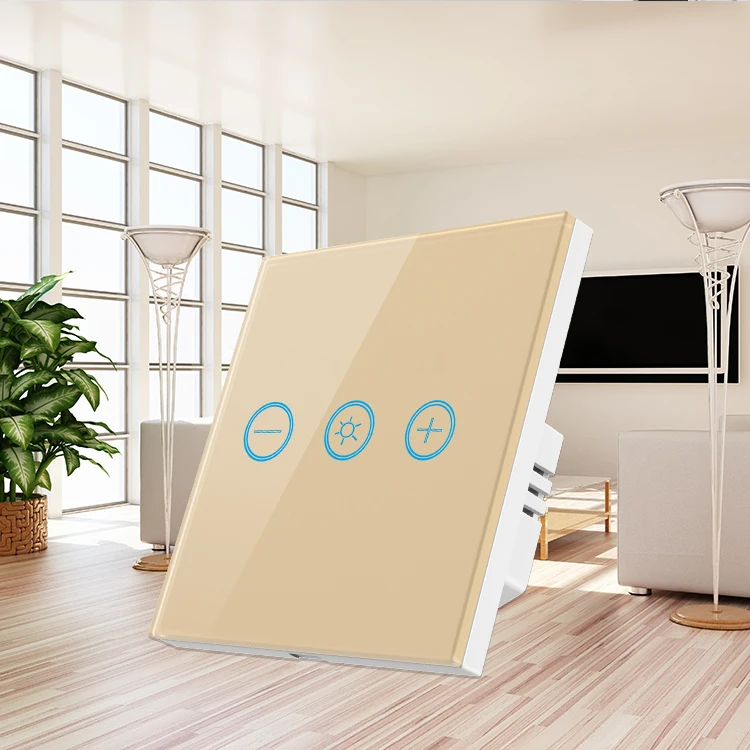 
 Voarki Smart Touch Screen диммер переключатель со светодиодным индикатором Ce/EC (Rohs) по запрещению применения опасных веществ стеклянная панель димер сенсорный выключатель  