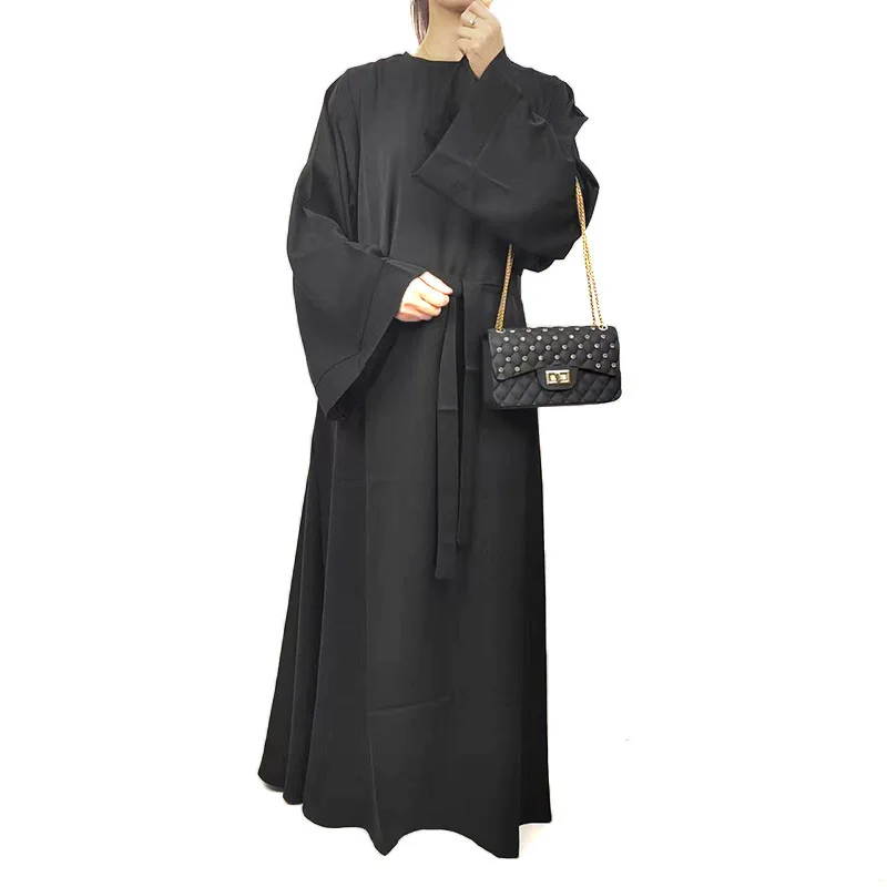Custom Brand Name Logo open abaya dubai muslim fashion women kimono 2023 muslim long dress lady new model abaya in dubai