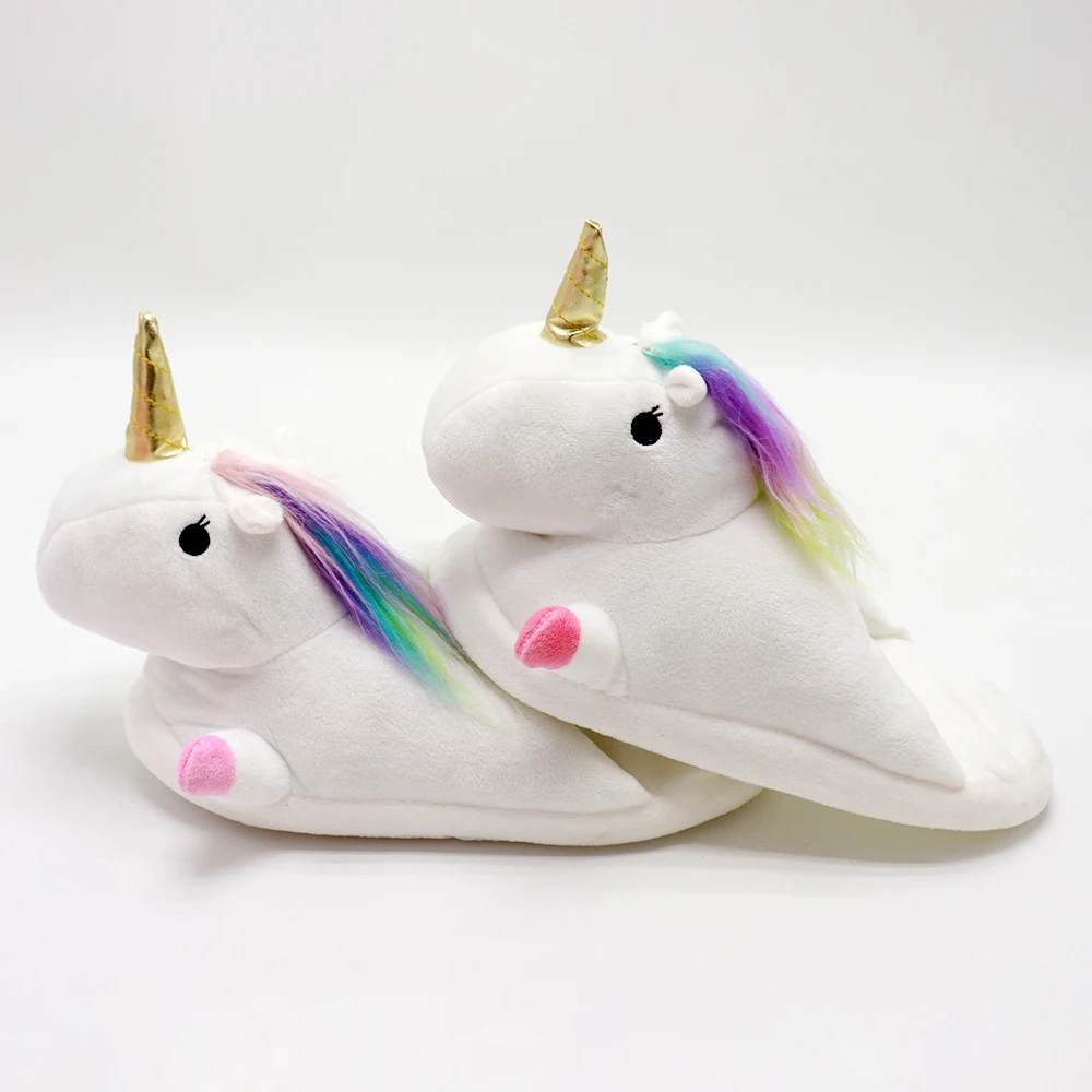 custom glowing cotton slippers cartoon unicorn toy indoor shoes sneaker slippers