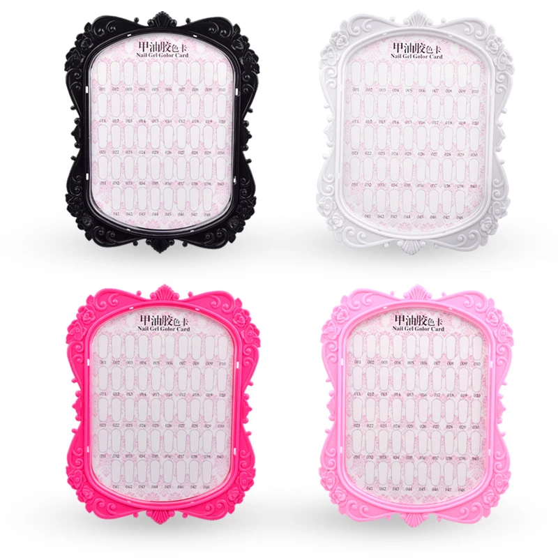 
Nail Frame Display Board 48 Color Card Rectangle Nail Display Cards Stand For Manicure Store 